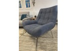 Chill Out Chair Azure Vegan Suede Fabric