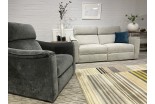 Venice 3 Seat Sofa Dove & Chair Dusky Grey Fabric