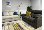 Venice 3 Seat Sofa Cloud & 2 Seat Sofa Grigio Leather 