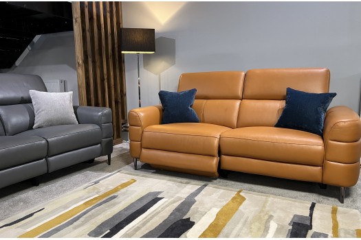 Monaco Tan & Grigio Leather Monaco Tan & Grigio Leather