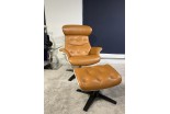 Imperia Chair & Stool Tan Leather 
