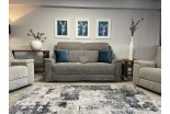 Palermo power Reclining Sofa in Cadiz Pewter & Mist