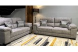 Maya Sofa available in vegan suede and fabric