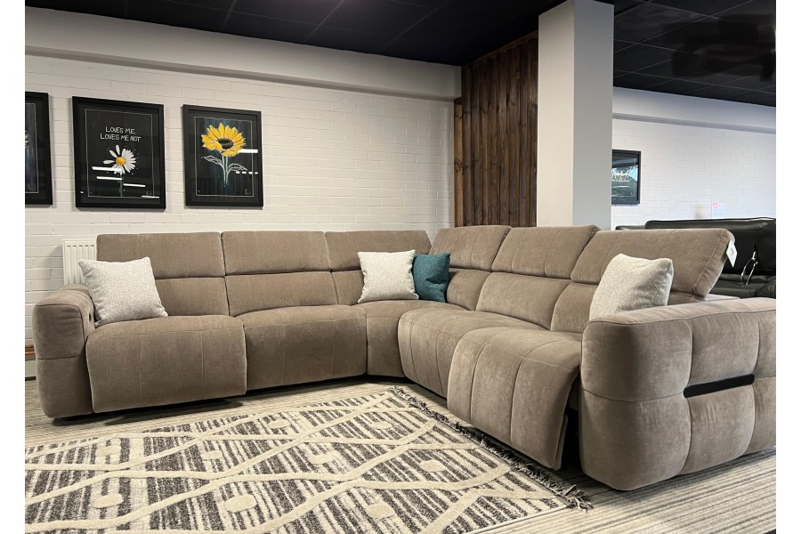 Milan - Fabric Corner Sofa - Kaia Nutmeg
