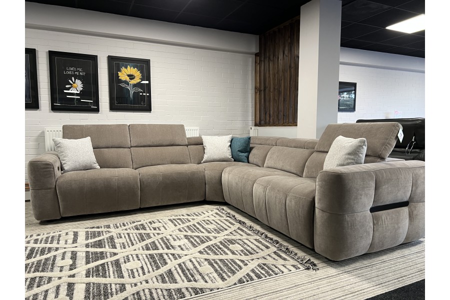 Milan - Fabric Corner Sofa - Kaia Nutmeg