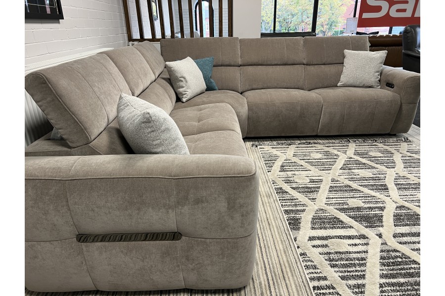 Milan - Fabric Corner Sofa - Kaia Nutmeg