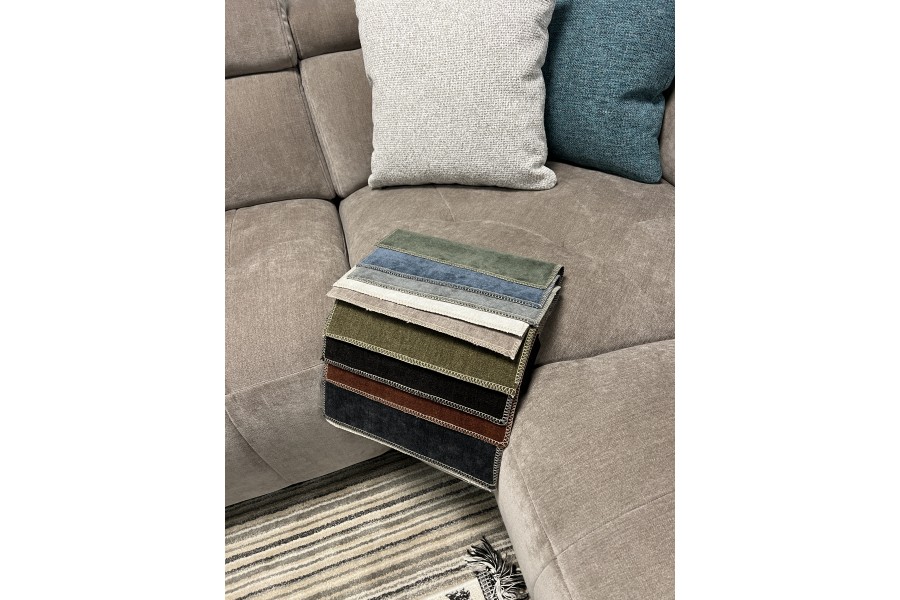 Milan - Fabric Corner Sofa - Kaia Nutmeg
