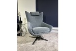 Soho Chair in Cadiz Aqua fabric