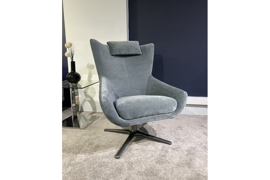 Soho Chair in Cadiz Aqua fabric