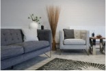 Milano 3 Seat Sofa Truffle & Chair Taupe